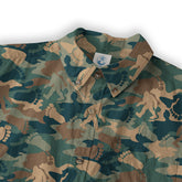 Camo Bigfoot Hawaiian Shirt Men Women, Hibiscus Bigfoot Sasquatch Hawaiian Shirt, Bigfoot Summer Beach Aloha Short Sleeve Button Down - The Palmix